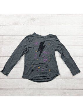 Harry Potter Girls Flip Sequin Lightning Bolt Shirt 10-12